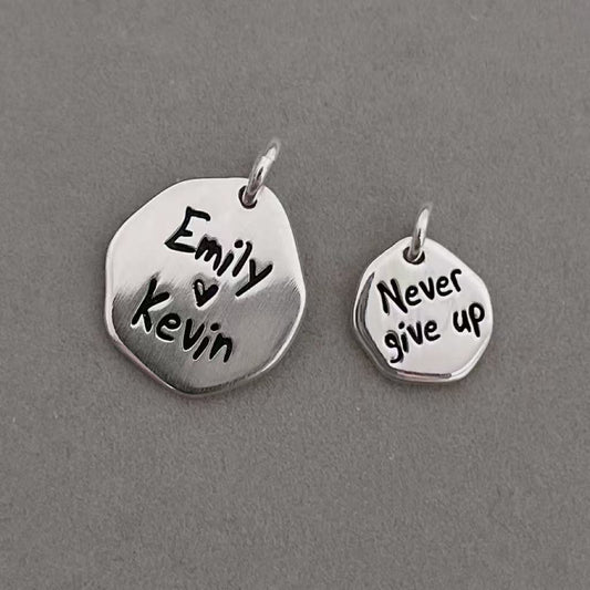 Customize silver jewelry pendants based on Words（S925）